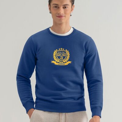 Medium Blue Embroidered Sweatshirt