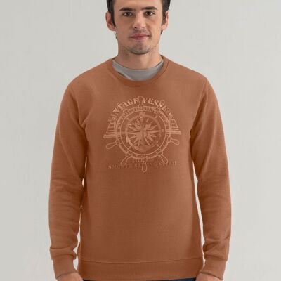 Nautical Graphic Sweatshirt - Rust