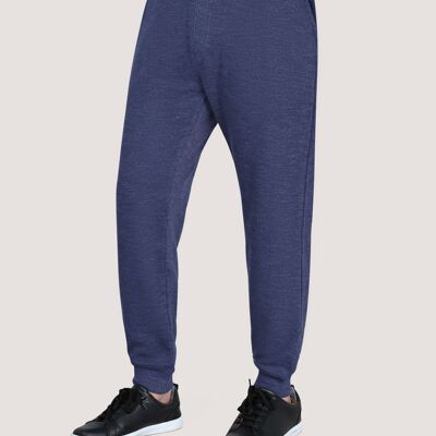 Pantalones deportivos texturizados azul marino