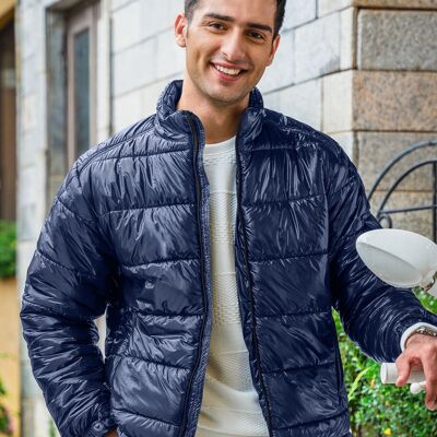 Giacca imbottita da viaggiatore blu navy