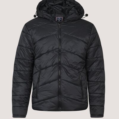 Doudoune à capuche noire