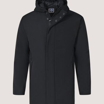 Veste longue imperméable noire