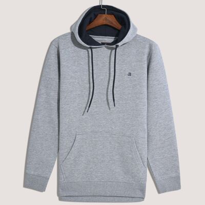 Heather Grey Pullover Fleece Hoodie