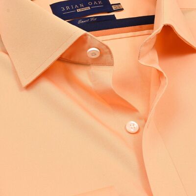 Camicia elegante arancione chiaro facile da stirare