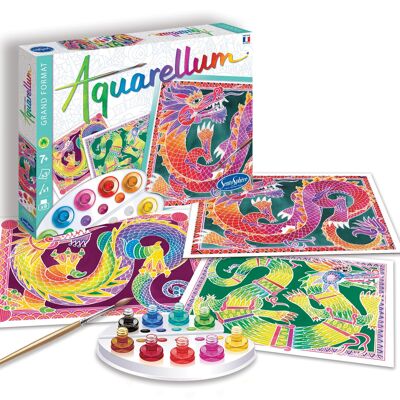 Kits de pintura - Dragones en acuarela - Grandes