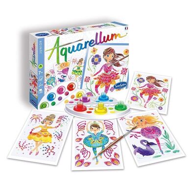 Pintura para niños - Bailarinas en acuarela - Mediana