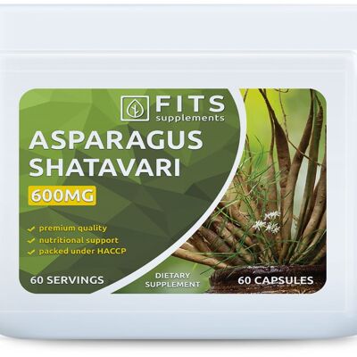 Espárragos (Shatavari) 600mg 60 cápsulas