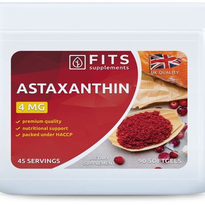 Astaxantina 4mg 90 cápsulas blandas