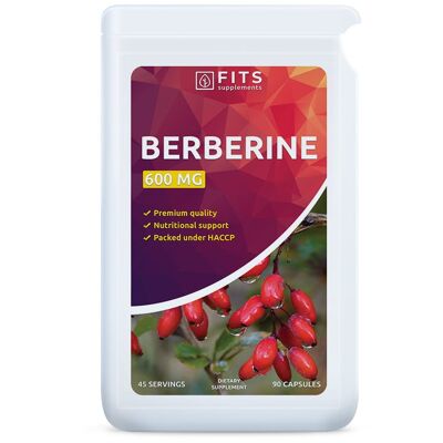 Berberina HCL 600 mg 90 cápsulas