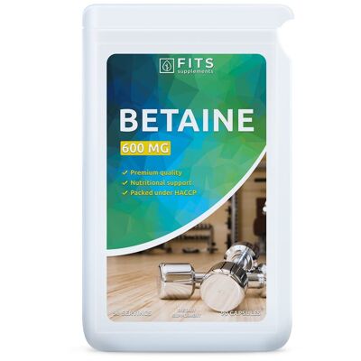 Betaína 600mg 90 cápsulas
