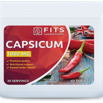Capsicum 1000mg 60 tablets