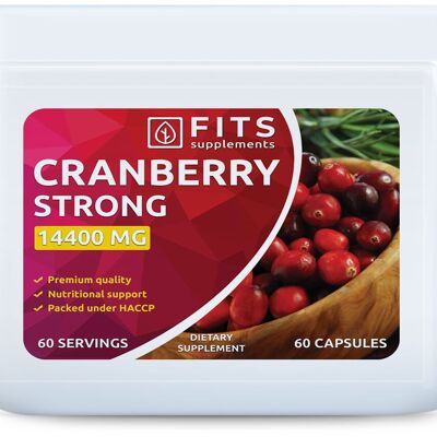 Cranberry Strong 14,400mg 60 capsules