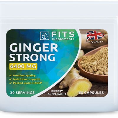 Ginger 6400mg 60 capsules