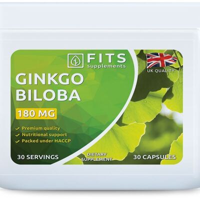 Ginkgo Biloba 180mg 30 capsules