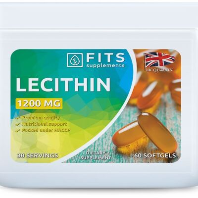 Lecitina 1200 mg 60 cápsulas blandas