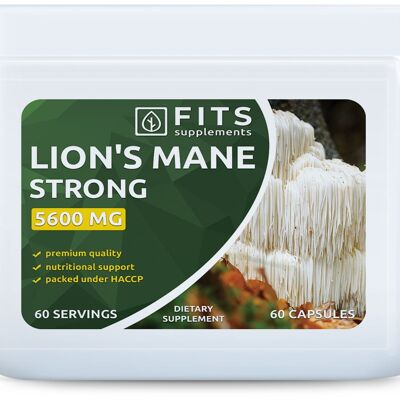 Melena de león fuerte 5600 mg 60 cápsulas