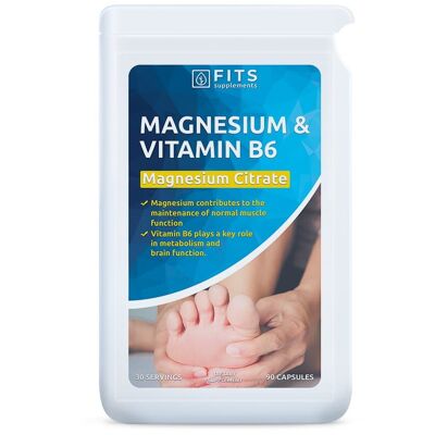 Magnesio e Vitamina B6 90 capsule