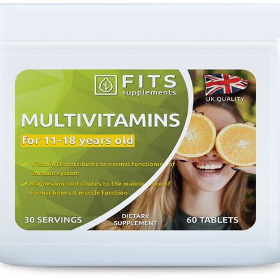 Multivitaminas para niños de 11 a 18 años 60 comprimidos