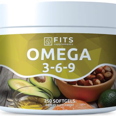 Oméga 3-6-9 1000 mg 250 gélules