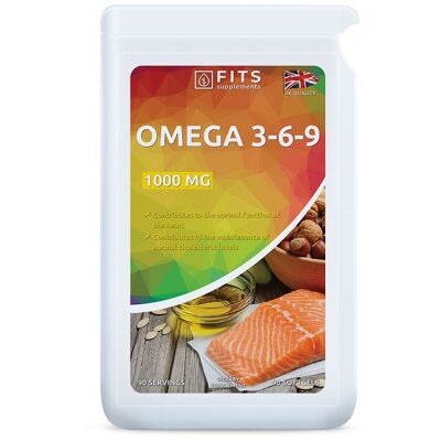 Oméga 3-6-9 1000mg 90 gélules