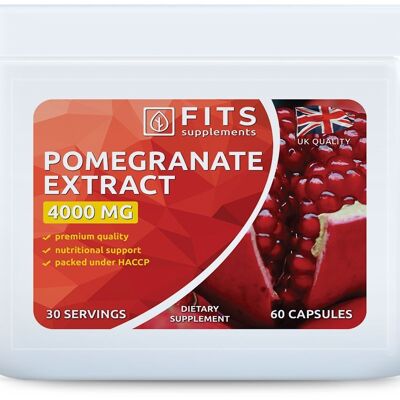 Extrait de grenade 4000 mg 60 gélules