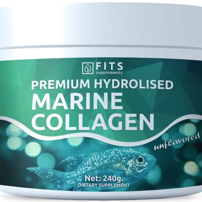 Polvere di collagene marino idrolizzato premium 240 g