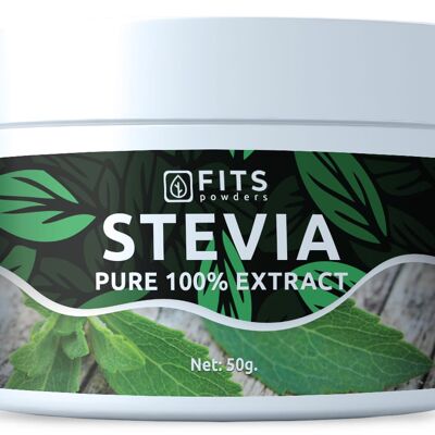 Extracto puro de stevia en polvo al 100 % 50 g