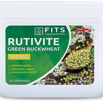 Rutivite Green Buckwheat 500mg 60 tablets