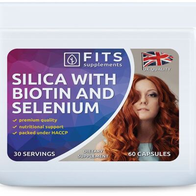 Silice avec biotine et sélénium 60 capsules