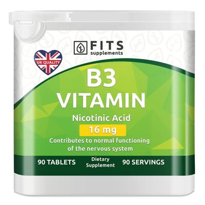 Vitamine B3 16 mg (Niacine) 90 comprimés
