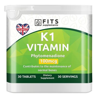 Vitamin K1 100mcg 30 tablets