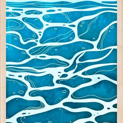 All At Sea, cartes postales en bois durables, lot de 6 (10 x 15 cm) | The Wooden Postcard Company