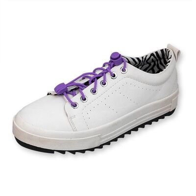 Elastic Lock laces - purple