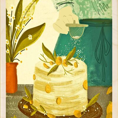 Cartes postales en bois durables, pâtisserie, lot de 6 (10 x 15 cm) | The Wooden Postcard Company