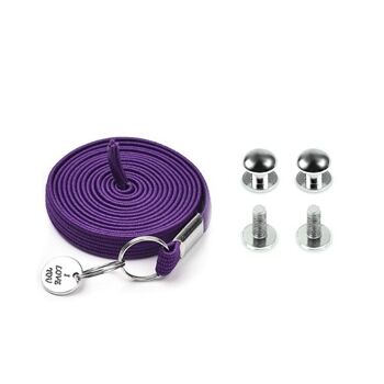 Lacets rapides élastiques | violet | dentelle plate 1