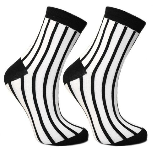 Hoge sneaker sokken Stripe