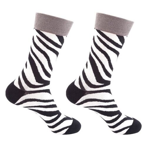 Hoge sokken zebra
