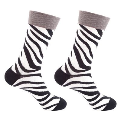 High socks zebra