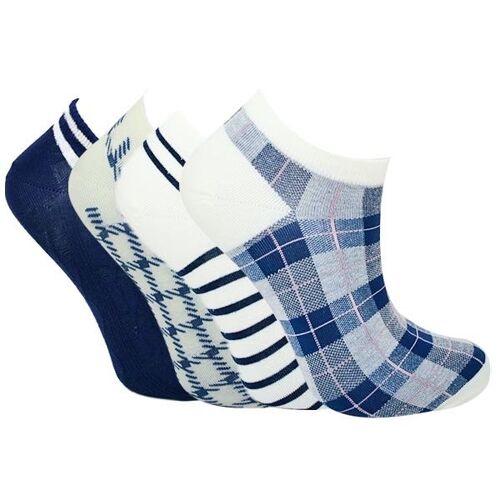 Lage sneaker sokken set Plaid