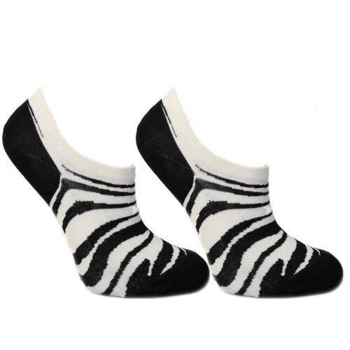 Lage sneaker sokken zebra
