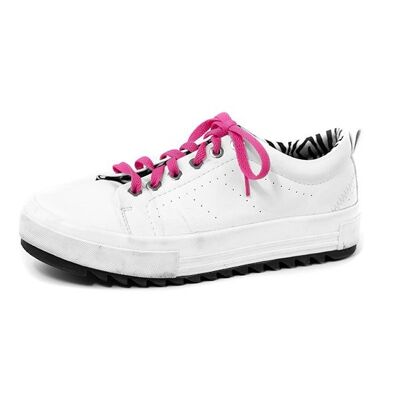 Cordones planos - Fucsia