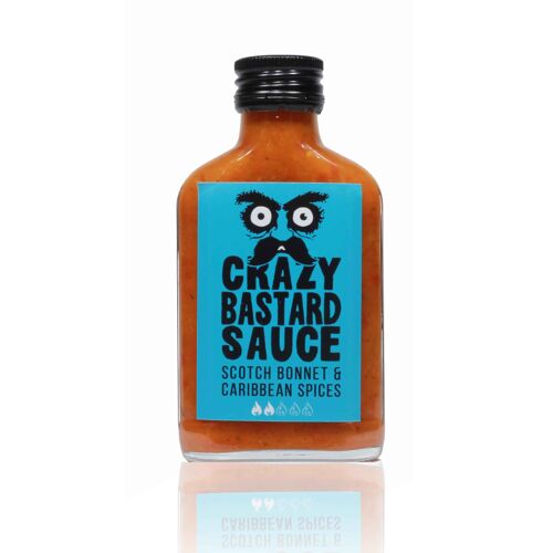 Crazy Bastard Hot Sauce  - Scotch Bonnet & Caribbean Spices 100ml