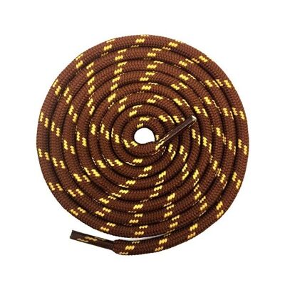 Round Shoelaces - Brown Yellow