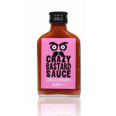 Crazy Bastard Hot Sauce - Chipotle & Pineapple 100ml