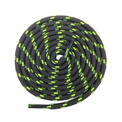 Round Shoelaces - Black Yellow