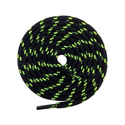 Round Shoelaces - Black Neon
