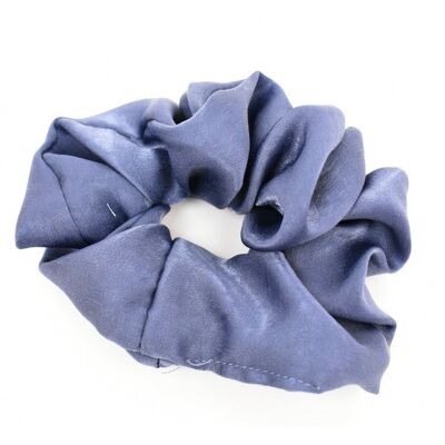 Scrunchie Satin | Blu denim