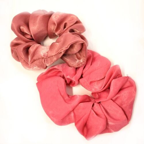 Scrunchie Set van 2 | Pretty pink