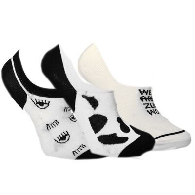 Coffret cadeau chaussettes sneakers Noir et Blanc
