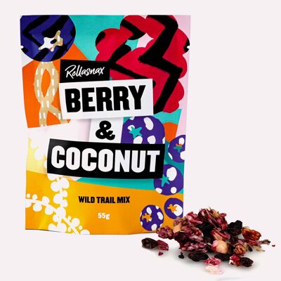 Rollasnax - Berry & Coconut Wild Trail Mix (14 Stück)